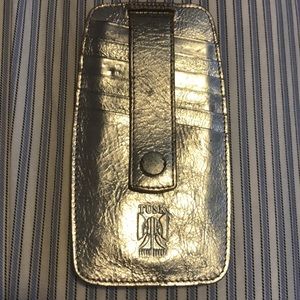 Tusk leather double sided card holder